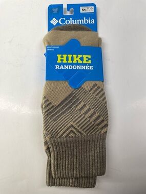 Columbia Hike Crew Socks Light weight merino wool M6-9, W8-11.5